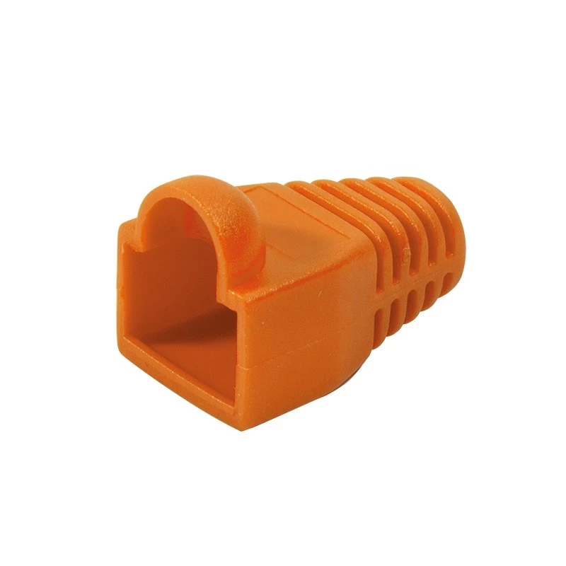 Wtyk złącza CAT.6 RJ45 100 szt., pomarańczowy