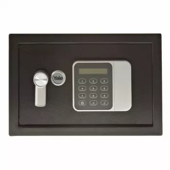 Sejf wolnostojący Yale YSG/200/DB2 — stalowy, z zamkiem szyfrowym, 8,6 L, 310×200×200 mm, czarny