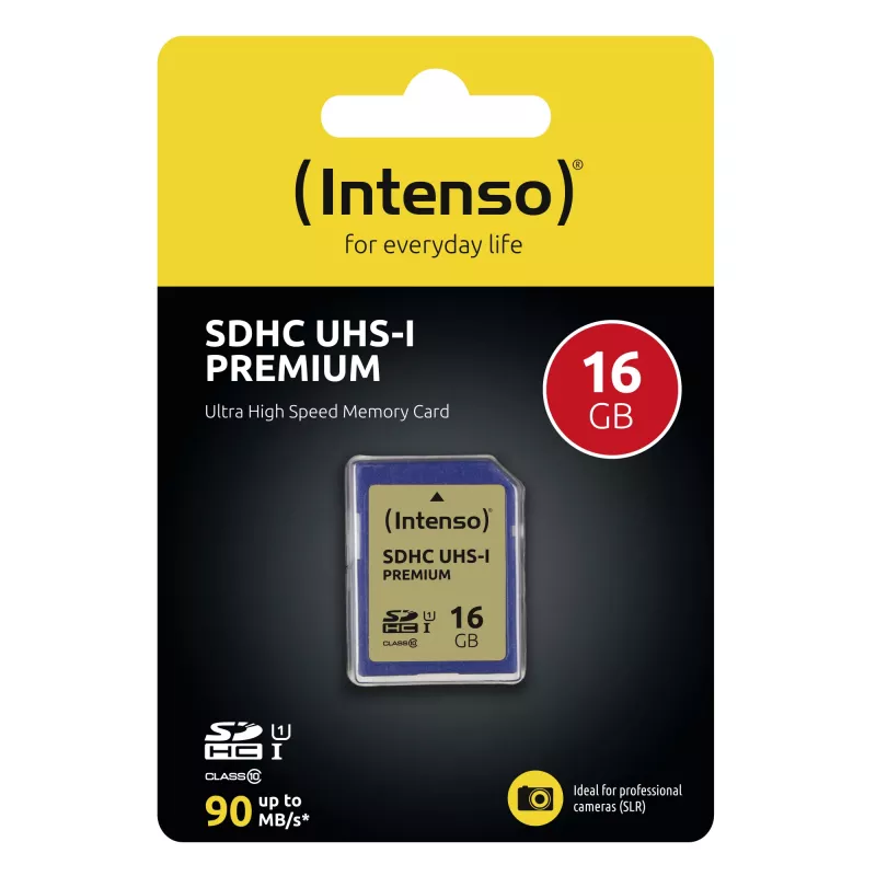 Karta pamięci Intenso 16 GB SDHC UHS-I Class 10 3421470
