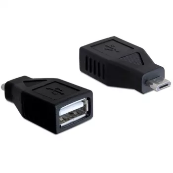DeLOCK - adapter USB - USB typu A, 4-stykowe (gniazdo) - 5-stykowe Micro-USB typu B (wtyk) (65296)