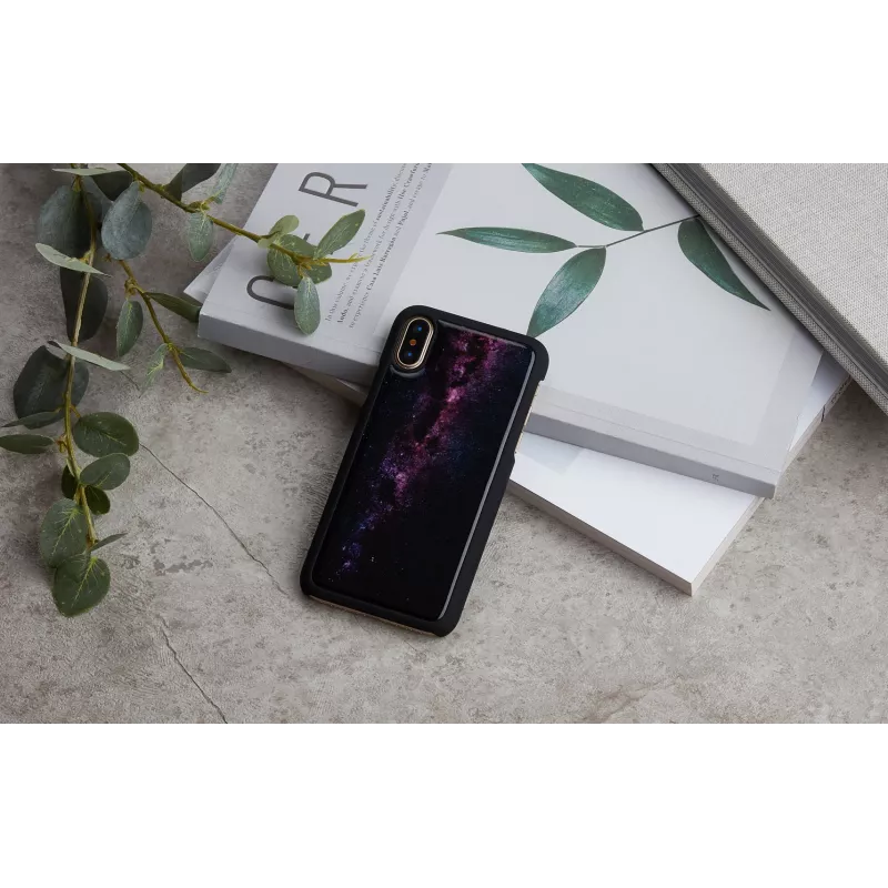 Etui na smartfon iKins do iPhone XS / iPhone XS Max — milky way Czarny