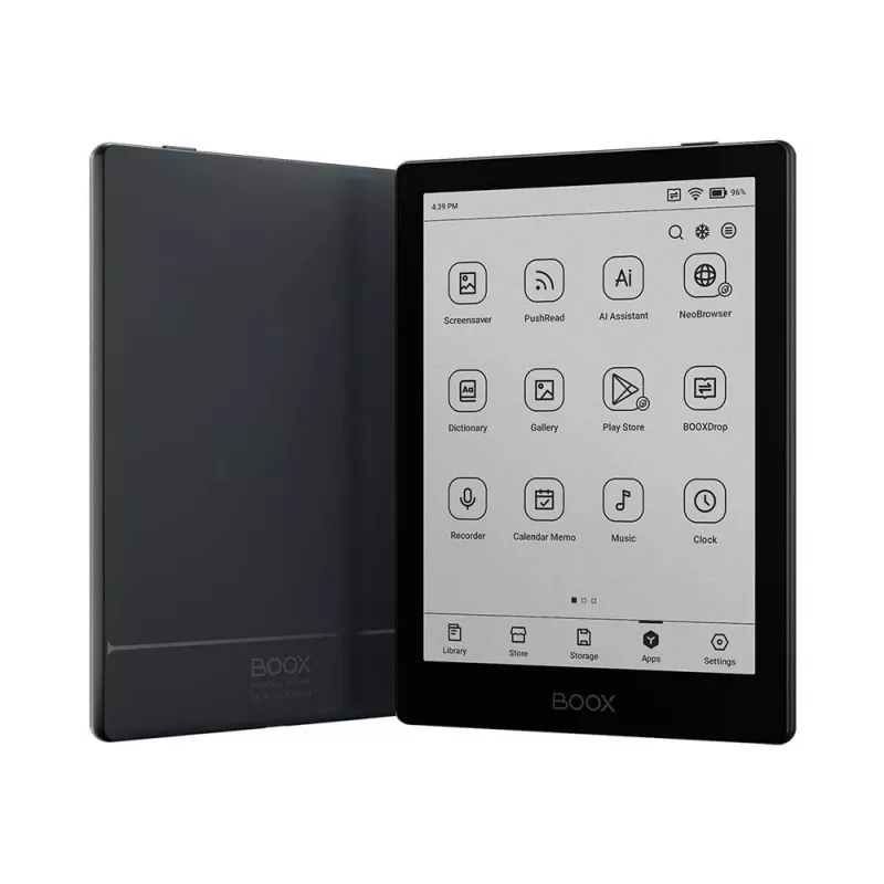 E-czytnik Onyx Boox 6 cali (15,2 cm) z ekranem E‑ink 1448×1072, 32 GB, 2 GB RAM, Android 11, dwuzakresowe Wi‑Fi, Bluetooth 5.0, MicroSD, USB‑C, czarny