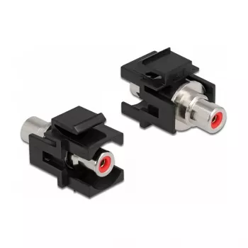Moduł Keystone DeLOCK 86741 Kątowy Czarny RCA
