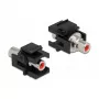 Moduł Keystone DeLOCK 86741 Kątowy Czarny RCA