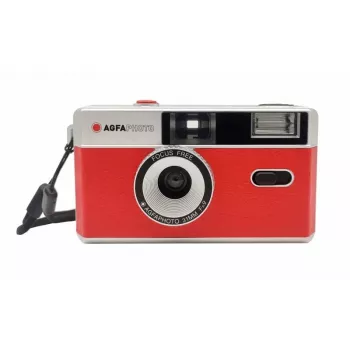 Aparat filmowy AgfaPhoto 603001 Kompaktowy aparat filmowy 35 mm Czerwony - Srebrny (603001)