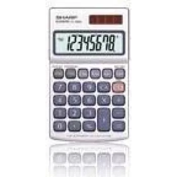 Sharp EL-240SA calculator Pocket Basic Srebrny