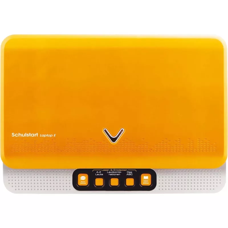 Edukacyjny Laptop VTech Schulstart Laptop E dla dzieci w wieku 6–8 lat, srebrny, interaktywna zabawka edukacyjna