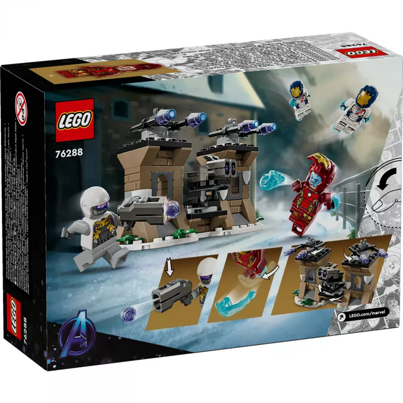 Zabawka konstrukcyjna zestaw LEGO 76288 Marvel Super Heroes Iron Man – Iron Legion i minifigurka żołnierza HYDRA, model do zbudowania