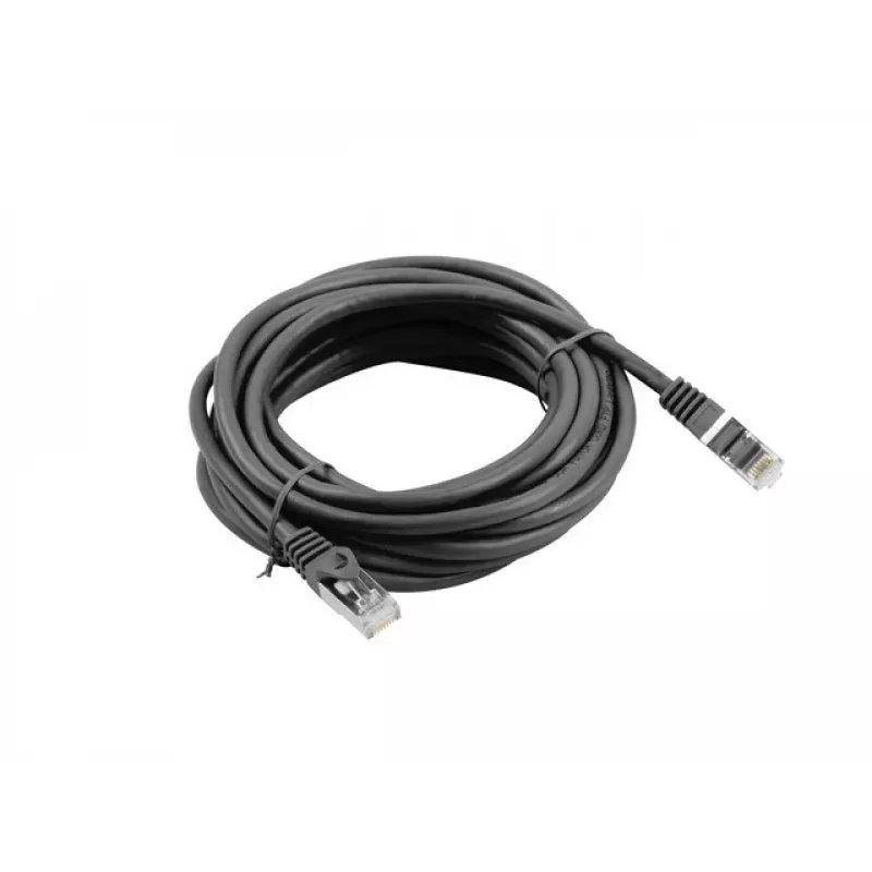 Kabel sieciowy Lanberg Cat6 RJ-45 do RJ-45 PCF6-10CC-0500-BK, 5 m, F/UTP, 250 MHz, czarny