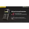 Ładowarka do akumulatorów Nitecore Ci12 Uniwersalna ładowarka USB do Li-Ion, NiCd, NiMH, wejście 3A 5/9/12V, obudowa z tworzywa sztucznego