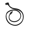 Kabel SilverStone SATA III 50 cm kątowy / prosty - w oplocie, czarny