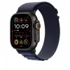 Apple 49 mm granatowa Alpine Loop - mały - wykończenie z czarnego tytanu