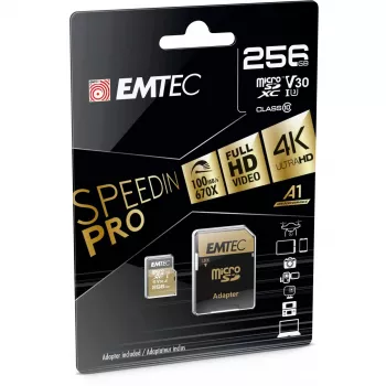 Pamięć flash Emtec SpeedIN Pro 256 GB MicroSDXC UHS-I Class 10