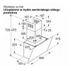 Okap ścienny Bosch DWK65DK20, 590×325×690 mm, 550 m³/h, 3 biegi, 62 dB, biały, aluminiowy filtr przeciwtłuszczowy