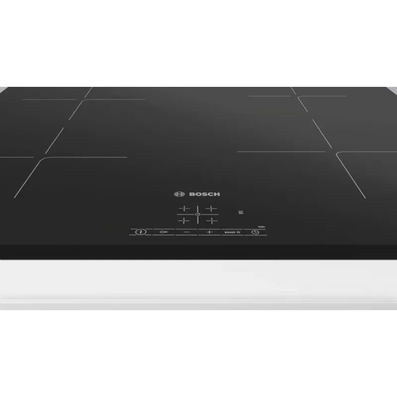 Bosch | Płyta grzewcza | PUE63KBB6E | Indukcyjna | Liczba palników/stref gotowania 4 | Dotykowy | Timer | Czarny