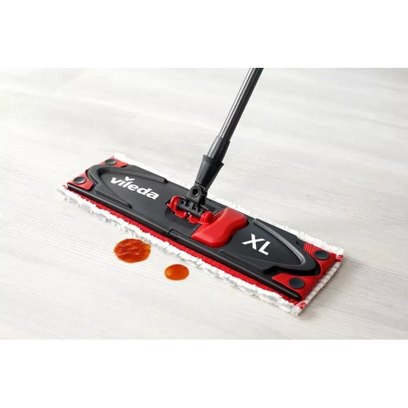 VILEDA mop Ultramax XL Box — zmywalna mikrofibra, obrotowa głowica 360°, składany, do twardych podłóg