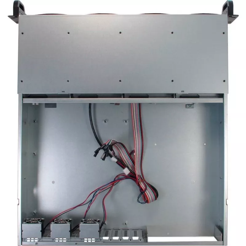 Server Case Inter-Tech 2U 2404L Rack Czarny, szary