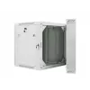 DWUCZĘŚCIOWA SZAFKA RACK DO MONTAŻU NA ŚCIANIE 19 inch 12U 600X600 SZARA LANBERG (PŁASKI PAKIET)