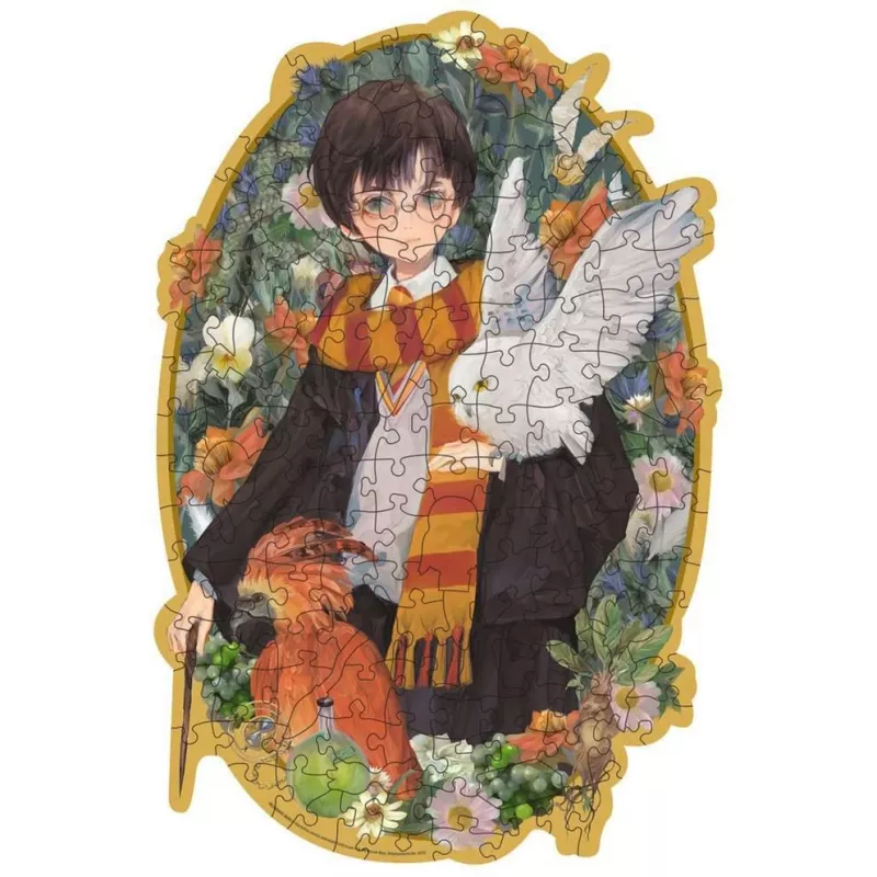 Drewniana układanka Ravensburger Harry Potter 150 elementów — puzzle, 150 szt., elementy drewniane