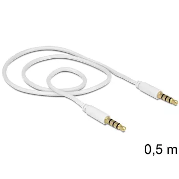Kabel audio 3,5 mm DeLOCK 83439 0,5 m biały