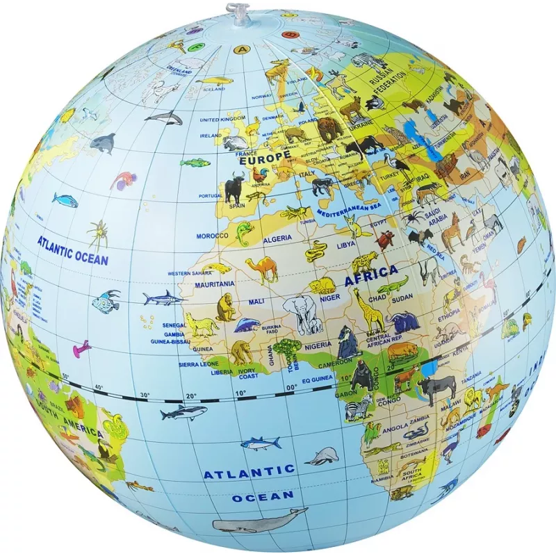 Caly Animal Globe Maxi Globe 50 cm, Wielokolorowy