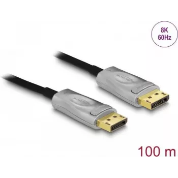 DeLOCK Active Optical kabel DisplayPort 1.4 8K 100 m
