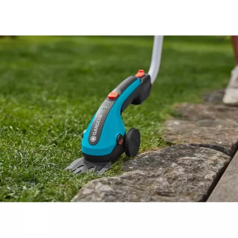 Bezprzewodowe nożyce do trawy Gardena 9886-20 8 cm 3,6 V litowo-jonowe turkusowe