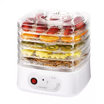 Suszarka do żywności Esperanza EKD004, przezroczysta, biała, 250 W