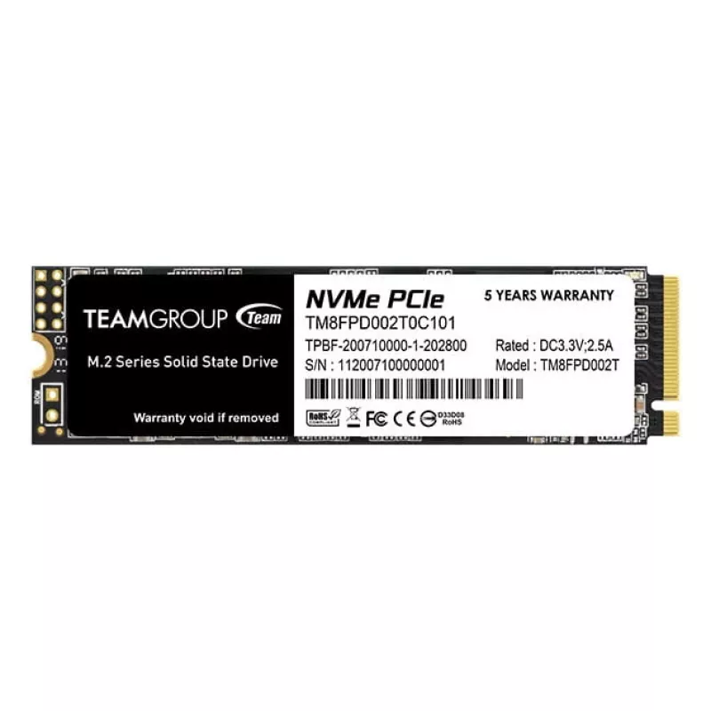 SSD disk Team Group 2 TB M.2 PCI Express 3.0 NVMe MP33 PRO