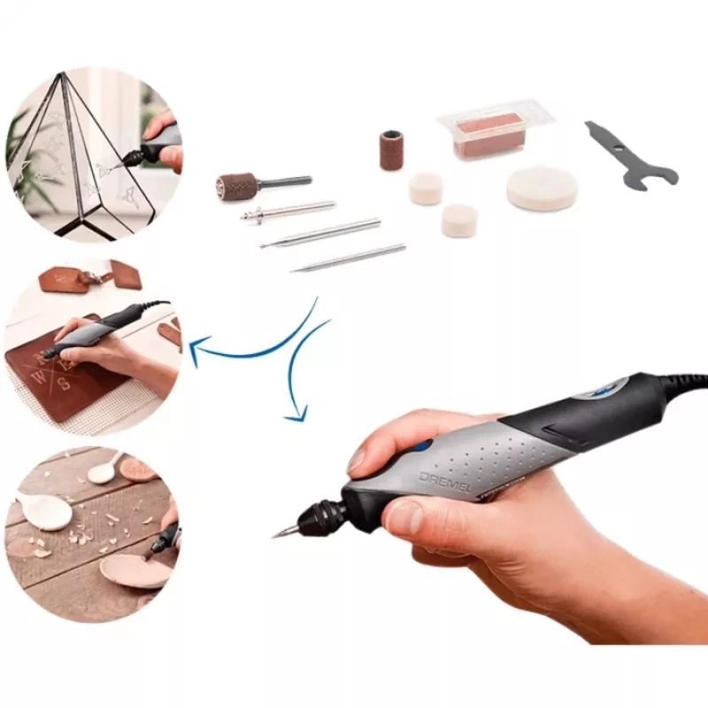 Narzędzie rotacyjne Dremel F0132050JM 130W z regulacją prędkości i kompaktową konstrukcją