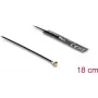 Antena DELOCK 2.4 GHz dookólna 3.4 dBi wtyk I-PEX MHF® I z przewodem FPC 18 cm do wewnętrznego montażu klejonego