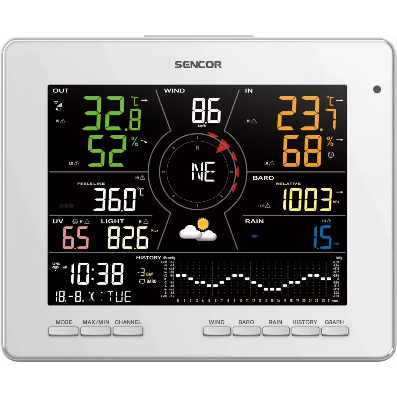 Stacja pogodowa SWS 16600 WiFi 7 w 1