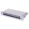 Patch panel LANBERG PPF6-9012-S, 12-portowy, metalowy, szary, 1U, 215×130×44,5 mm