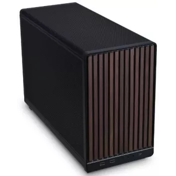 Obudowa PC Lian Li A3-mATX Micro Tower — Micro-ITX/Micro-ATX, Wood & Czarny, obsługa zasilaczy ATX/SFX/SFX-L