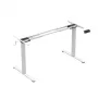 Elektryczna regulowana rama biurka Mark Adler MA-XENO 4.5 Biała — regulowana wysokość 73–119 cm, szerokość do 1350 mm, rama stalowa