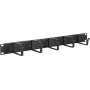 Panel do zarządzania kablami LOGON RAO100BL Czarny Aluminium 48,3 cm