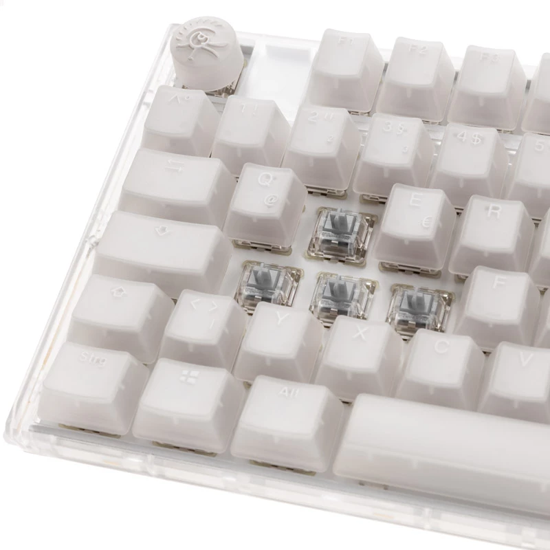 Mechaniczna klawiatura gamingowa Ducky One 3 Aura TKL RGB LED z przełącznikami Cherry MX Speed srebrny