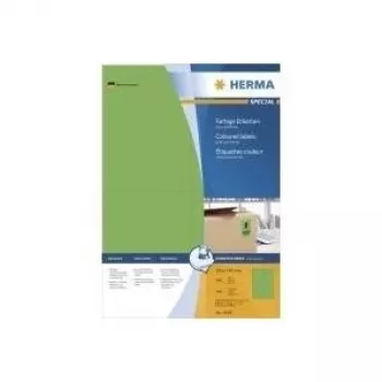 Etykiety HERMA kolorowe A4 105x148 mm zielone, papier matowy, 400 szt.