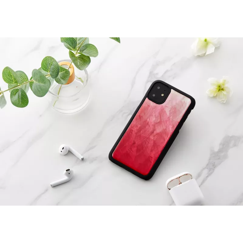Etui na smartfona iKins do iPhone 11 — Pink Lake z czarnymi akcentami