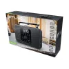 Przenośne radio muse M-091 R — FM/AM, wyświetlacz LCD, zasilanie sieciowe lub baterie AA/D, pokrętło głośności, 1,1 kg, czarny