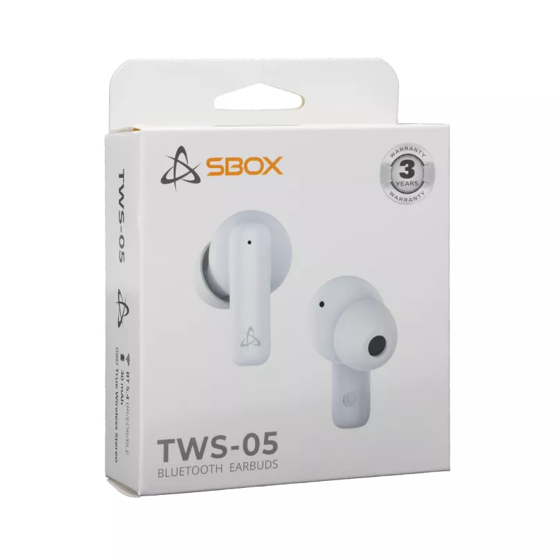 Słuchawki SBOX EB-TWS05 biały