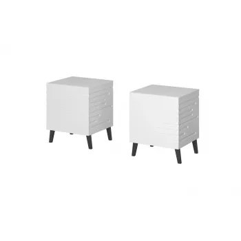 Szafka nocna cama meble NOVA z 1 szufladą 44×40×52 cm, biały mat