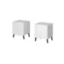 Szafka nocna cama meble NOVA z 1 szufladą 44×40×52 cm, biały mat