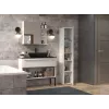 Szafka łazienkowa Top e shop NEL II BIEL — wolnostojąca, 5 półek, 310×300×1740 mm, biała