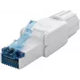 Goobay CAT 6A wtyk RJ45 UTP montowany w terenie, nieekranowany – na kabel 5,0–8,5 mm (65941)