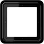 JUNG CD 581 SW Pojedyncza ramka, Czarna, IP44