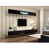 Cama zestaw mebli do salonu VIGO 12 biały/czarny połysk