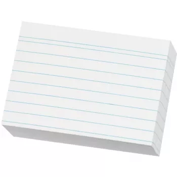 Herlitz Karteikarte A8 w linie biała 120g 200 szt. w opakowaniu