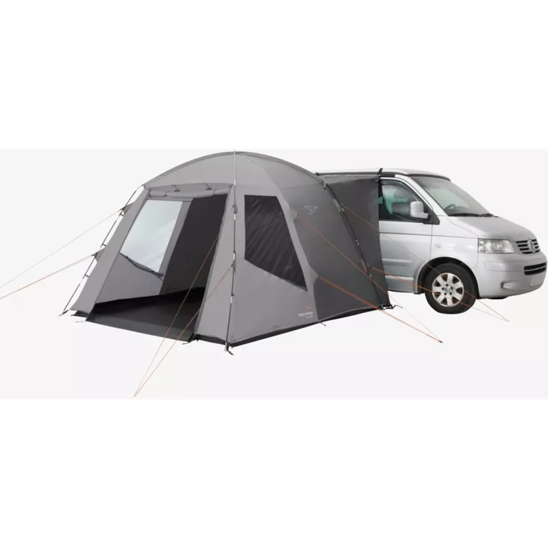 Markiza boczna easy camp 120504 — odpinana podłoga z poliestru, stelaż z włókna szklanego, wysokość 2050 mm, waga 7,6 kg