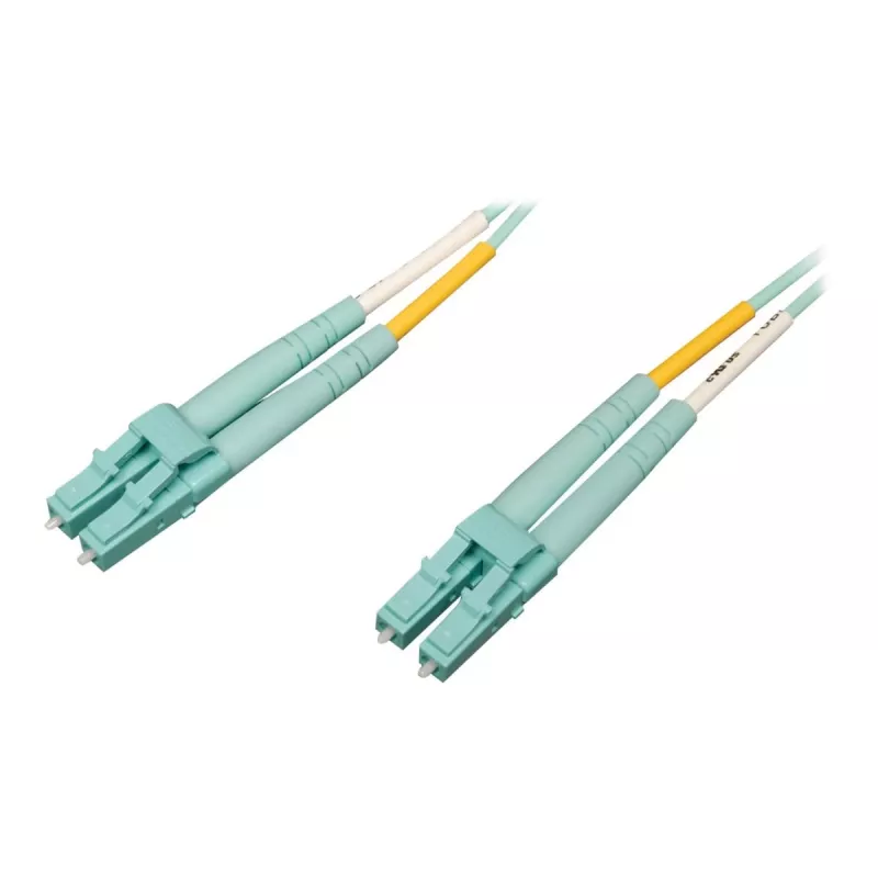 Kabel światłowodowy Tripp 2M 10Gb/100Gb Duplex Multimode 50/125 OM4 LSZH LC/LC Aqua 2 metry - kabel krosowy - LC Multi-Mode (M)